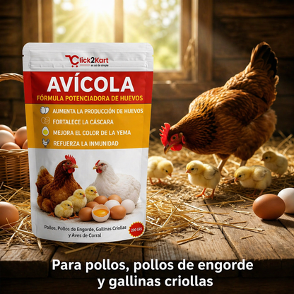 🔥 Oferta 2x1 🐔Fórmula Potenciadora Duplica la producción de huevos de tus gallinas en pocos días🥚(Bolsa 500 GR)