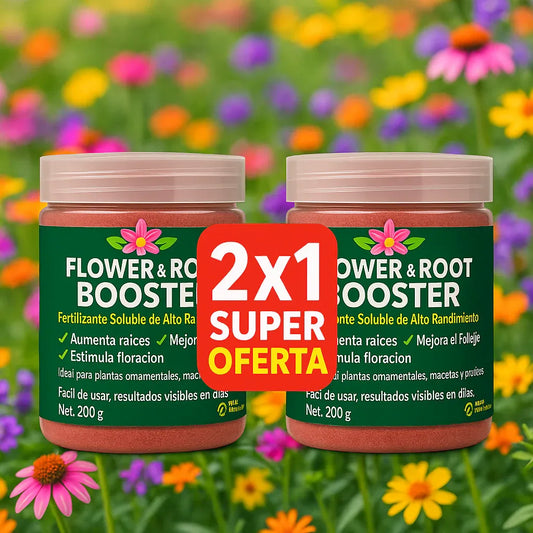 Flower & Root Booster - Raíces Fuertes y Flores Exuberantes en Días – ¡El Secreto de las Plantas Saludables!