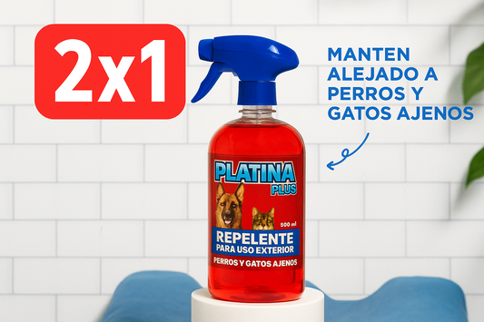 2x1 Repelente de Perros y Gatos Ajenos Para Exteriores Protege tu hogar Ultra Concentrado 500ml