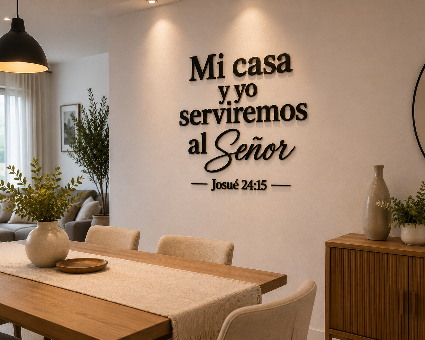 🙏✨ MI CASA Y YO SERVIREMOS AL SEÑOR 🏡❤️ | Decoración de Fe Josué 24:15
