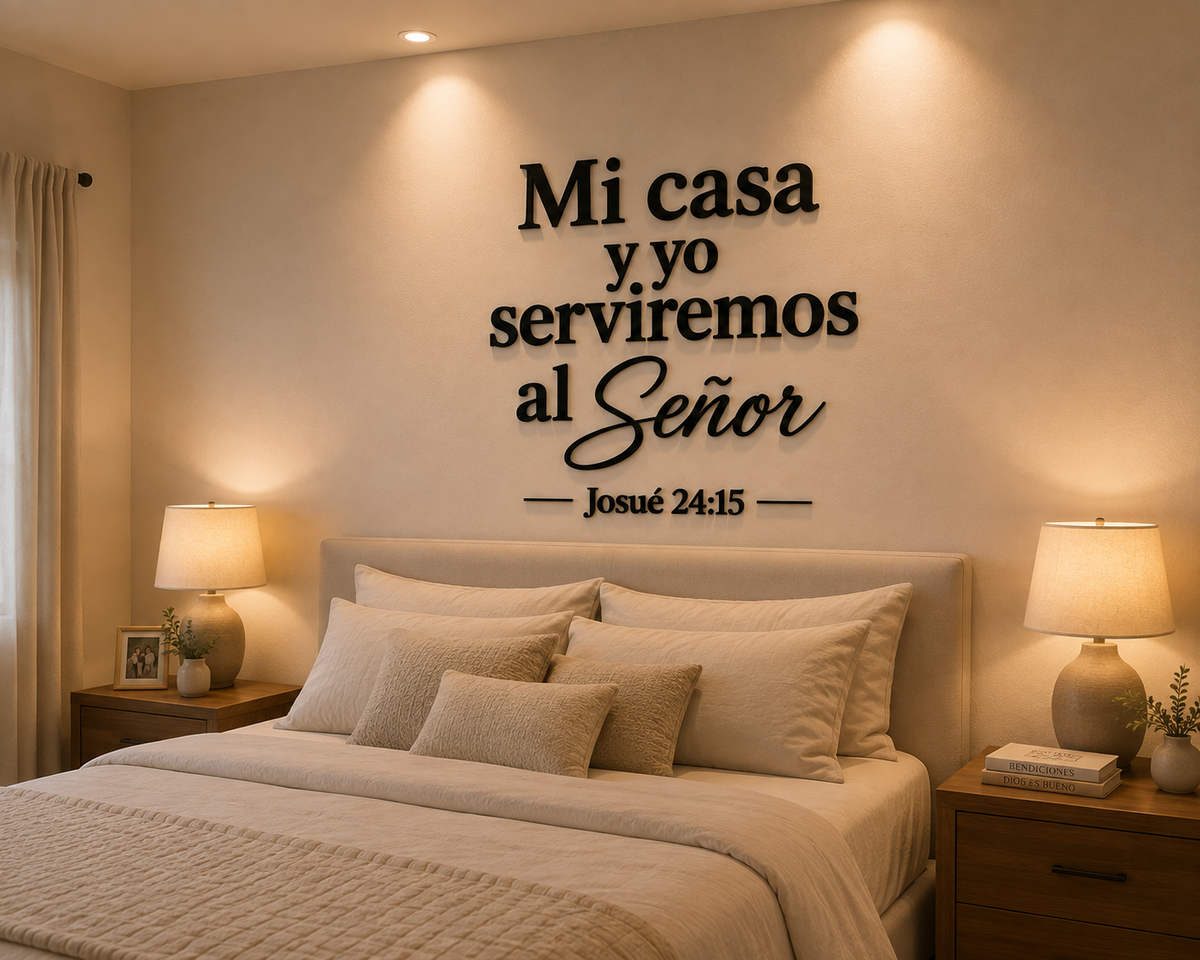 🙏✨ MI CASA Y YO SERVIREMOS AL SEÑOR 🏡❤️ | Decoración de Fe Josué 24:15