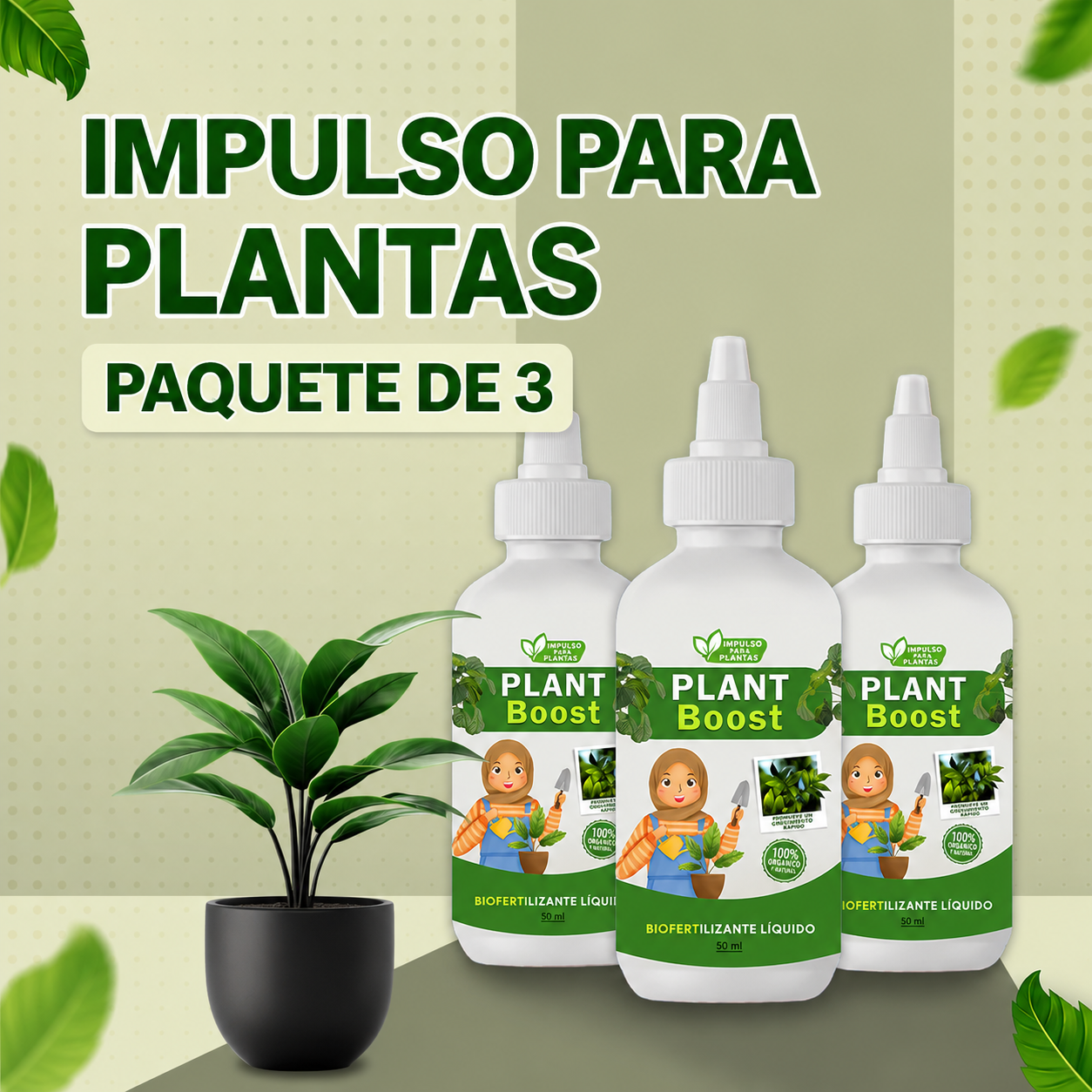 🌿 Plant Boost Potenciador organico para plantas: Crecimiento mas rapido 🌱🏡