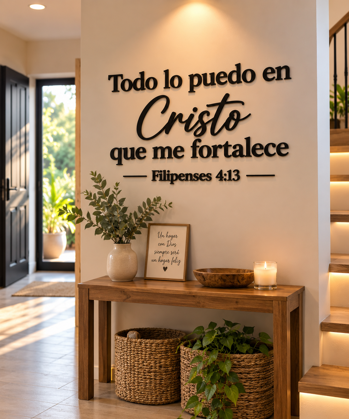 🙏✨ TODO LO PUEDO EN CRISTO QUE ME FORTALECE ❤️ | decoración de fe ✝️ FILIPENSES 4:13