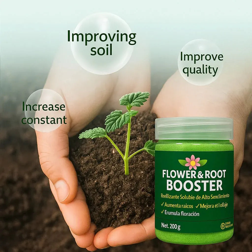 Flower & Root Booster - Raíces Fuertes y Flores Exuberantes en Días – ¡El Secreto de las Plantas Saludables!