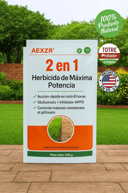 🔥 Herbicida AEXZR® 2 en 1 – Máxima Potencia 🌿 Eliminación Visible en Solo 6 Horas ☠️ 400 GR