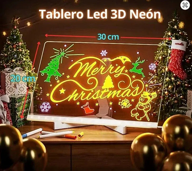 NeonSketch™ – Pizarra Acrílica con Luz LED⭐⭐⭐⭐⭐