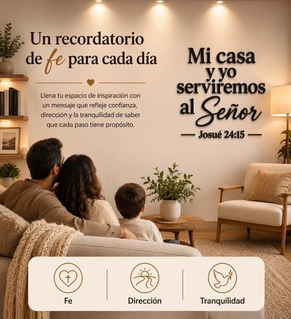🙏✨ MI CASA Y YO SERVIREMOS AL SEÑOR 🏡❤️ | Decoración de Fe Josué 24:15
