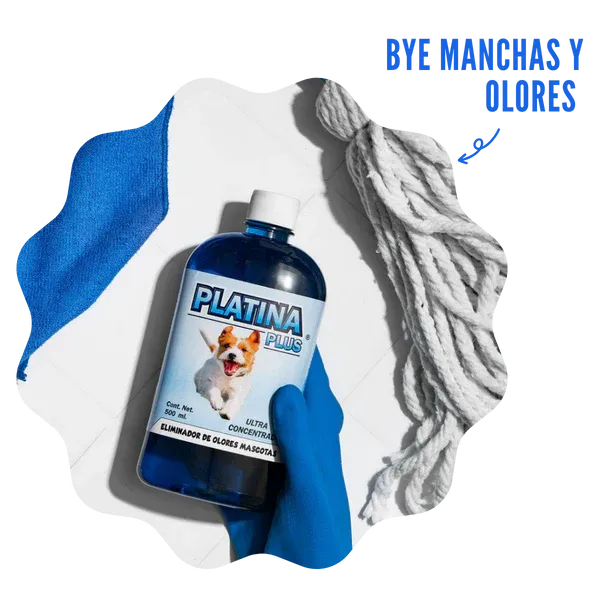 2X1 Eliminador de Olores Mascotas - ULTRA Concentrado Platina PLUS 500ml