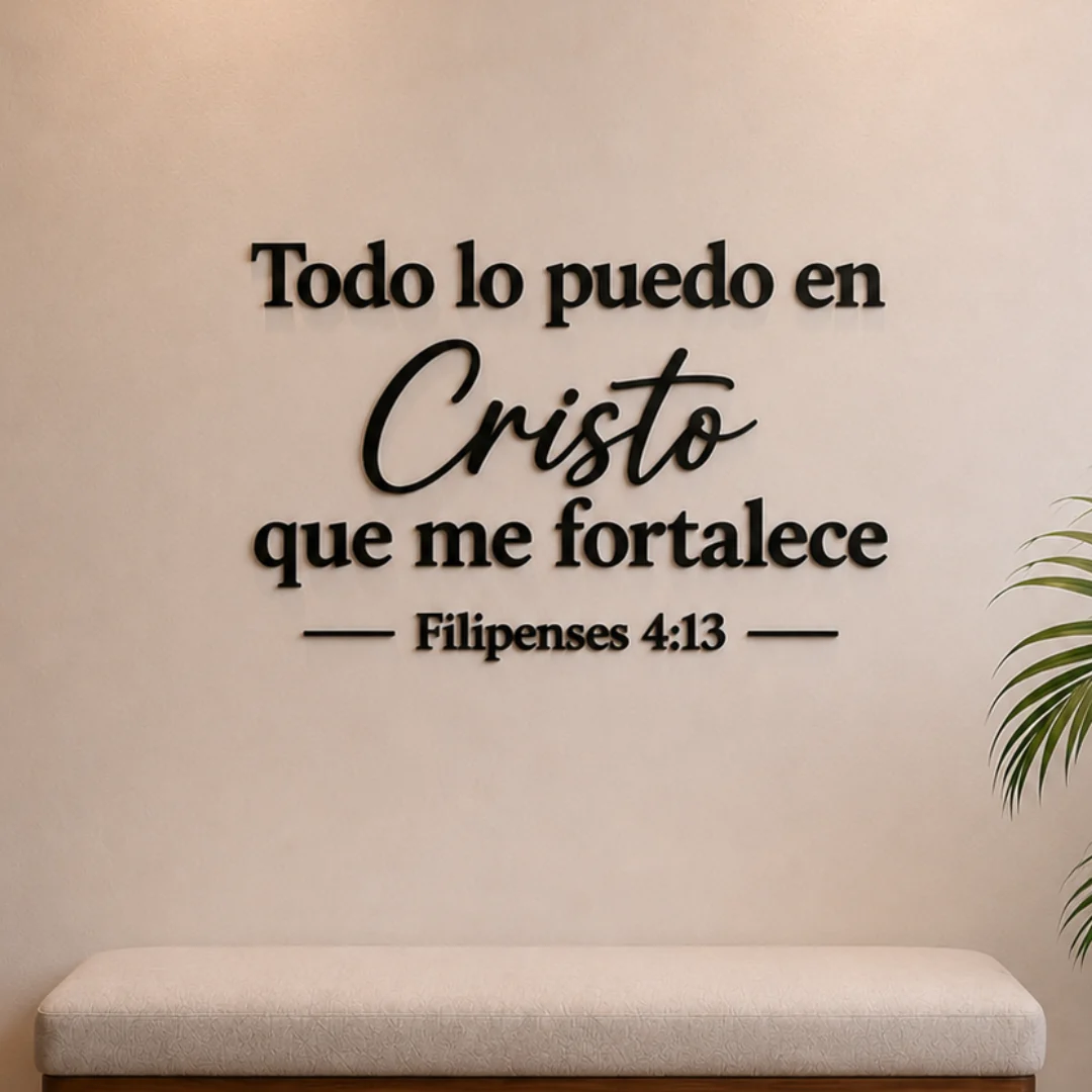 🙏✨ TODO LO PUEDO EN CRISTO QUE ME FORTALECE ❤️ | decoración de fe ✝️ FILIPENSES 4:13