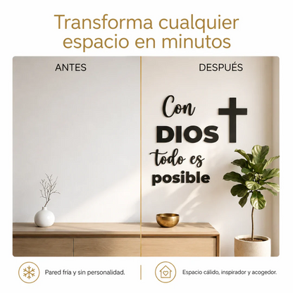 🙏✨ Con Dios Todo es Posible ❤️ | Decora Tu Hogar con Fe 🏡