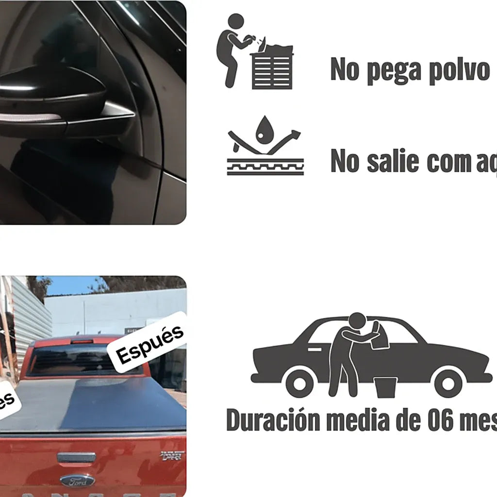 PAGUE 1 LLEVE 2 TOK SECO 400ml - Revitalizador de plásticos para automóviles (ENVÍO GRATIS)